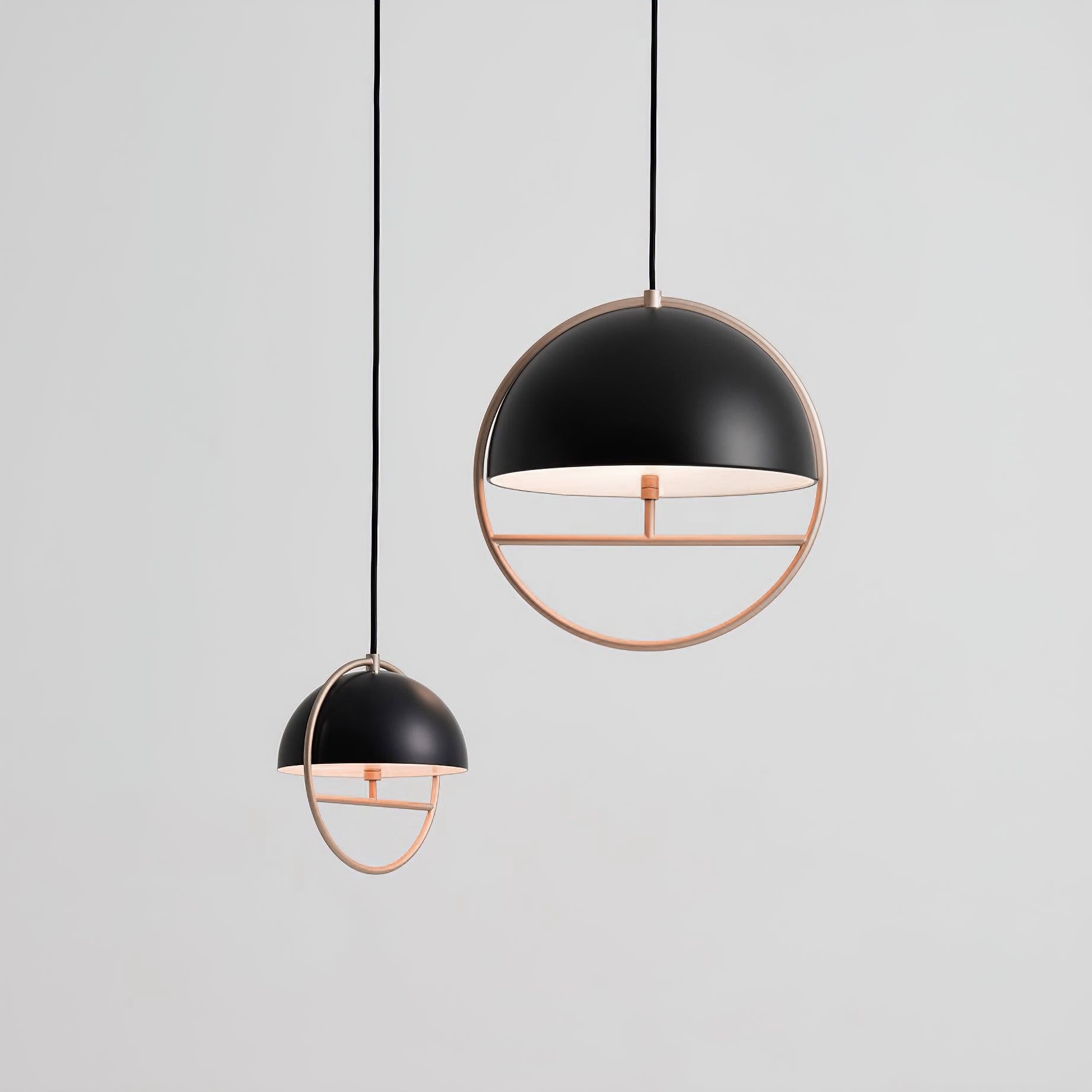 Nordic Hemispherical Ring Metal Pendant Lamp K426