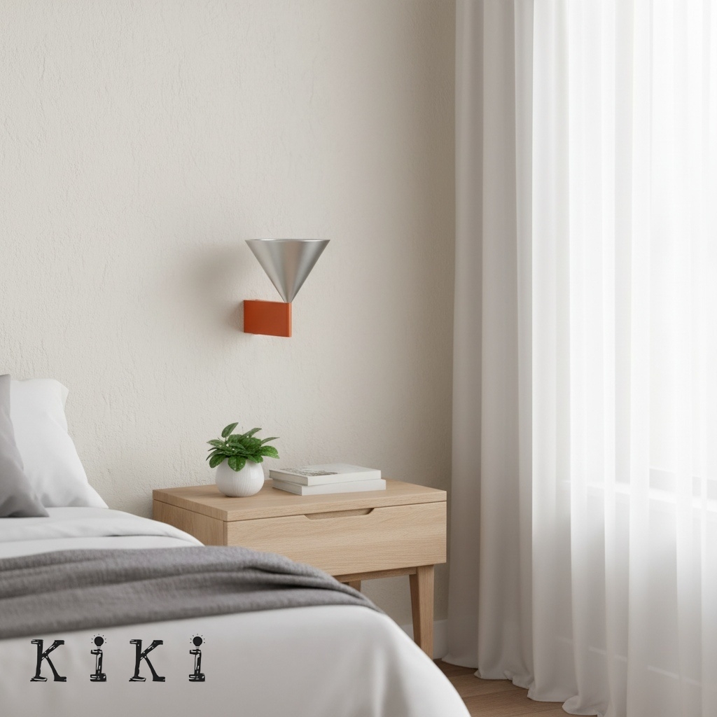 Metorq Geometric Metal Wall Sconce - Contemporary Wall Light for Living Room K2344