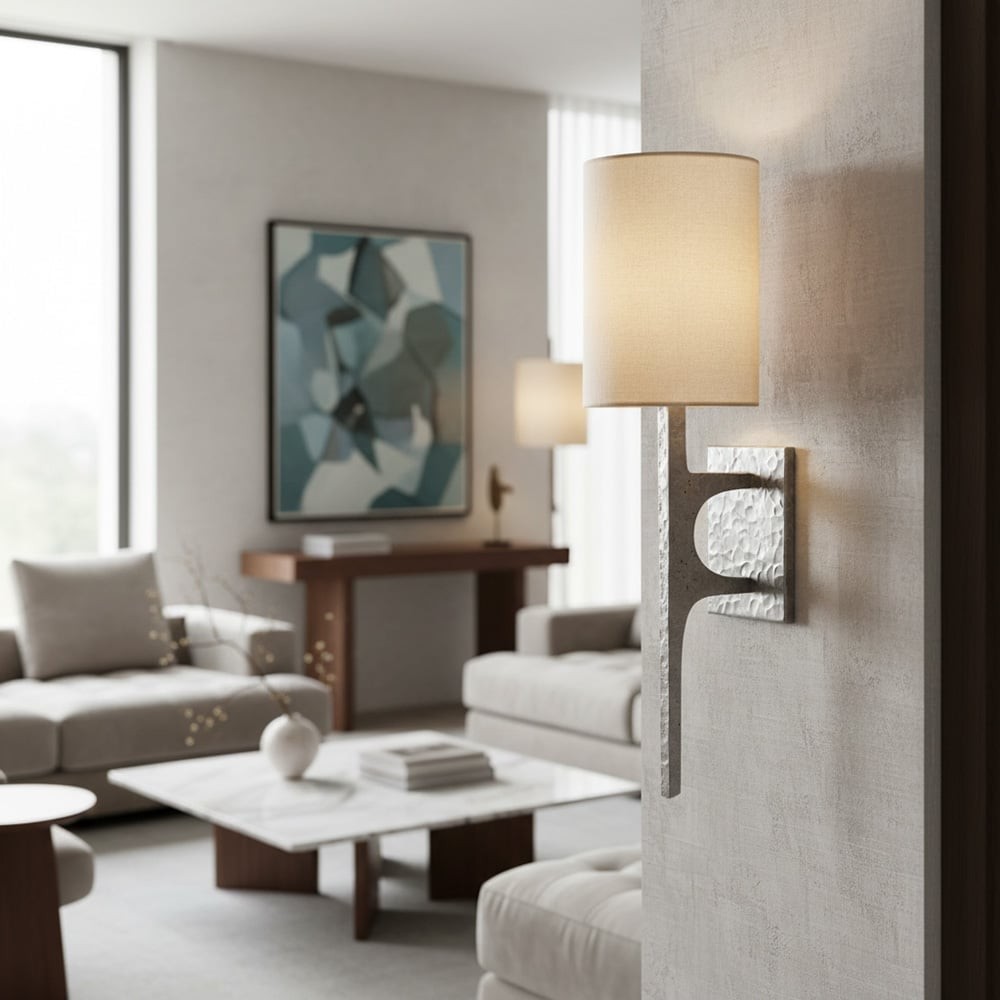 Texturoc Linear Wall Light - Modern Hammered Wall Sconce K1610