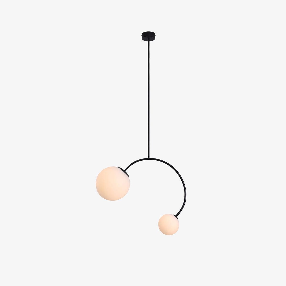 Creative Double Heads Glass Pendant Lamp K249