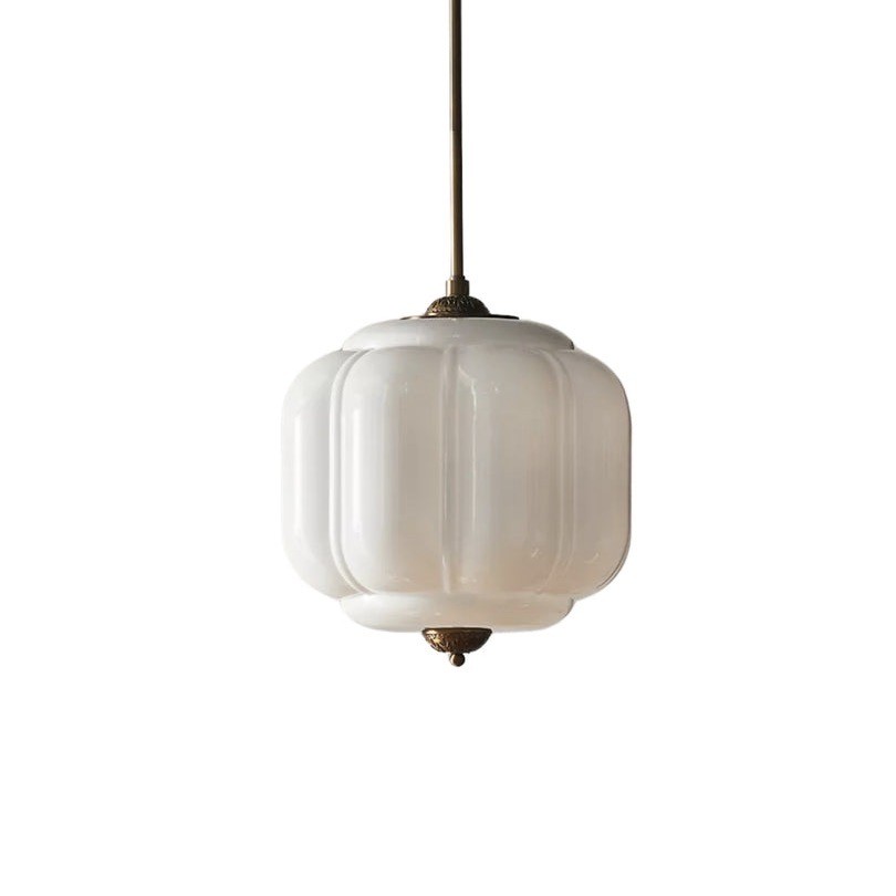 Retro Eloise Milk Glass Pendant Light For Kitchen K946