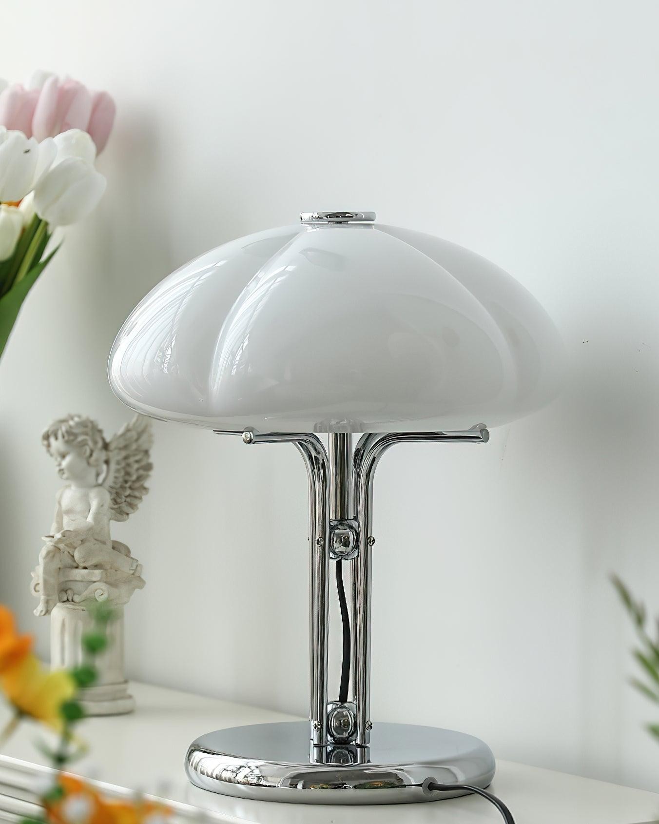 High-Grade Bedroom Bedside Mushroom Glass Table Lamp K302