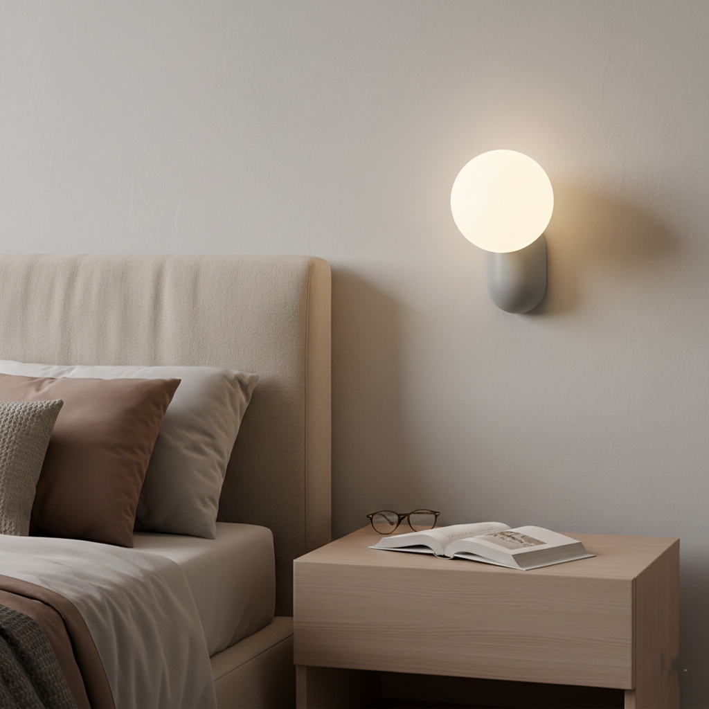 Luma Nordic Glass Orb Wall Light D784