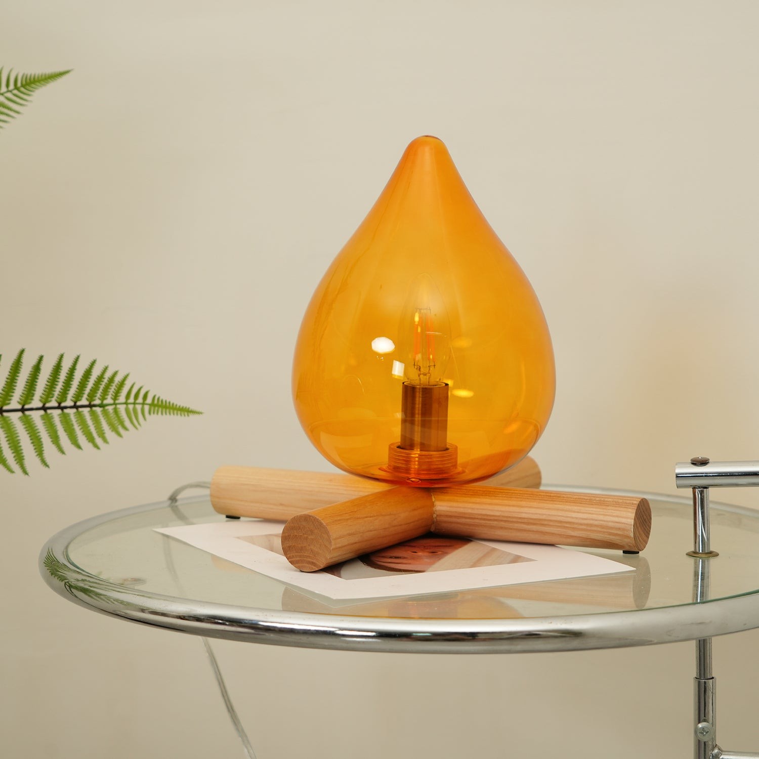 Funny Fire Shape Small Flame Table Lamp K381