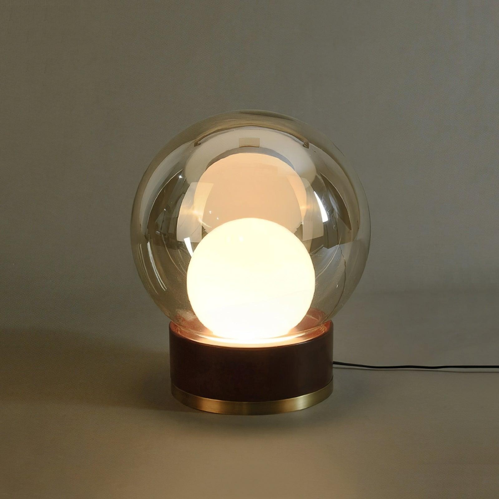 Simple Creative Wood Orb Table Lamp K628