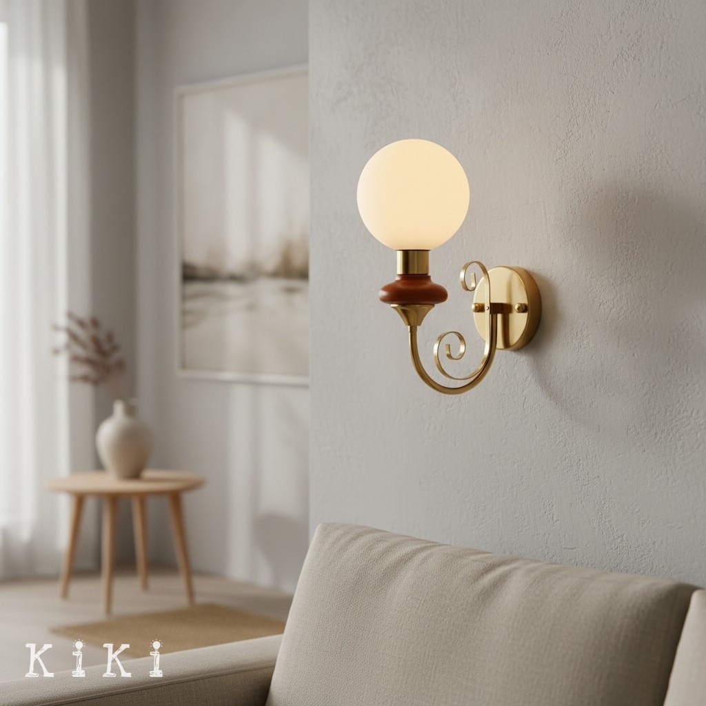 Noirvex Modern Metal Wall Lamp - Sculptural Ambient Lighting for Bedroom or Hallway K2154