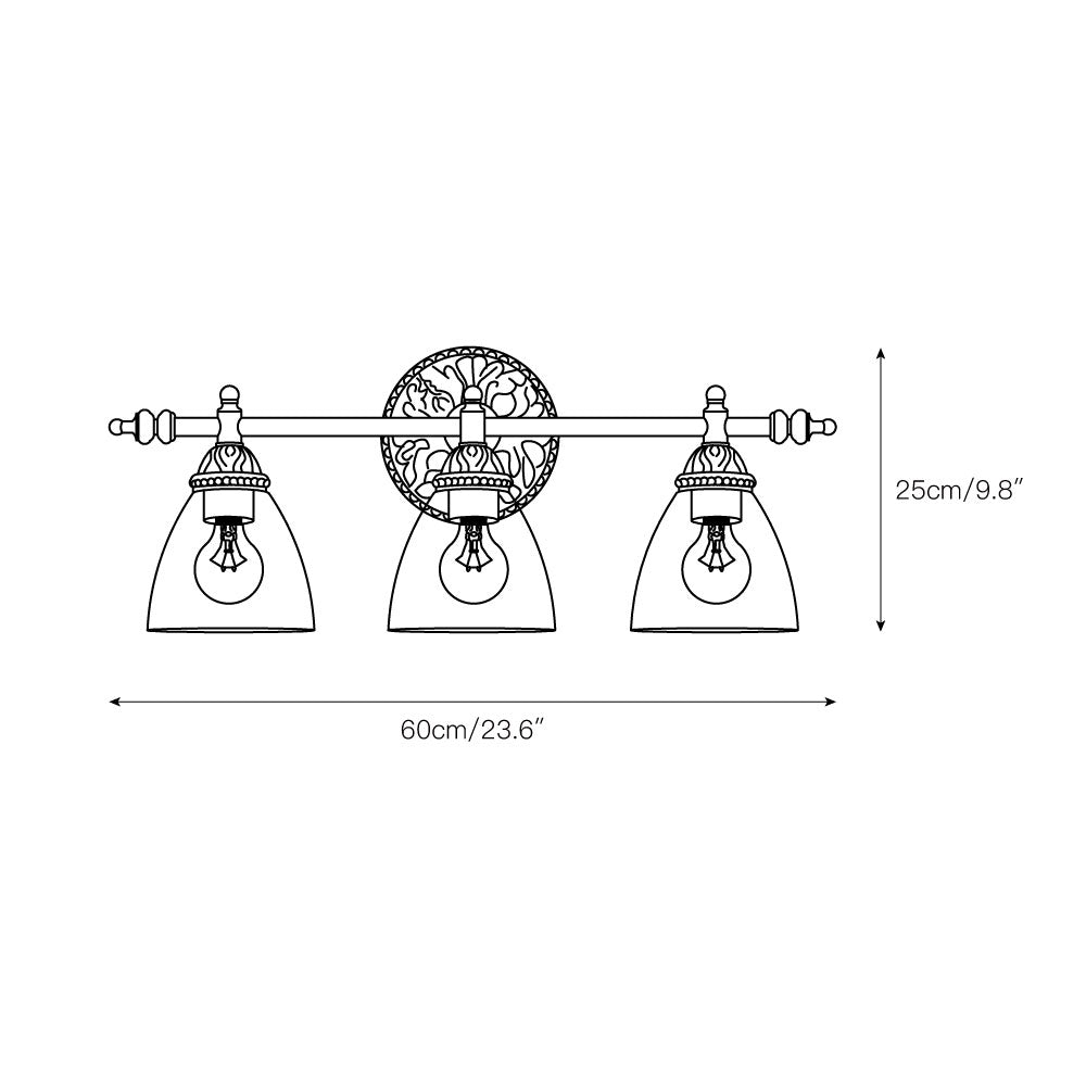 Brooks Vanity Wall Lamp D535