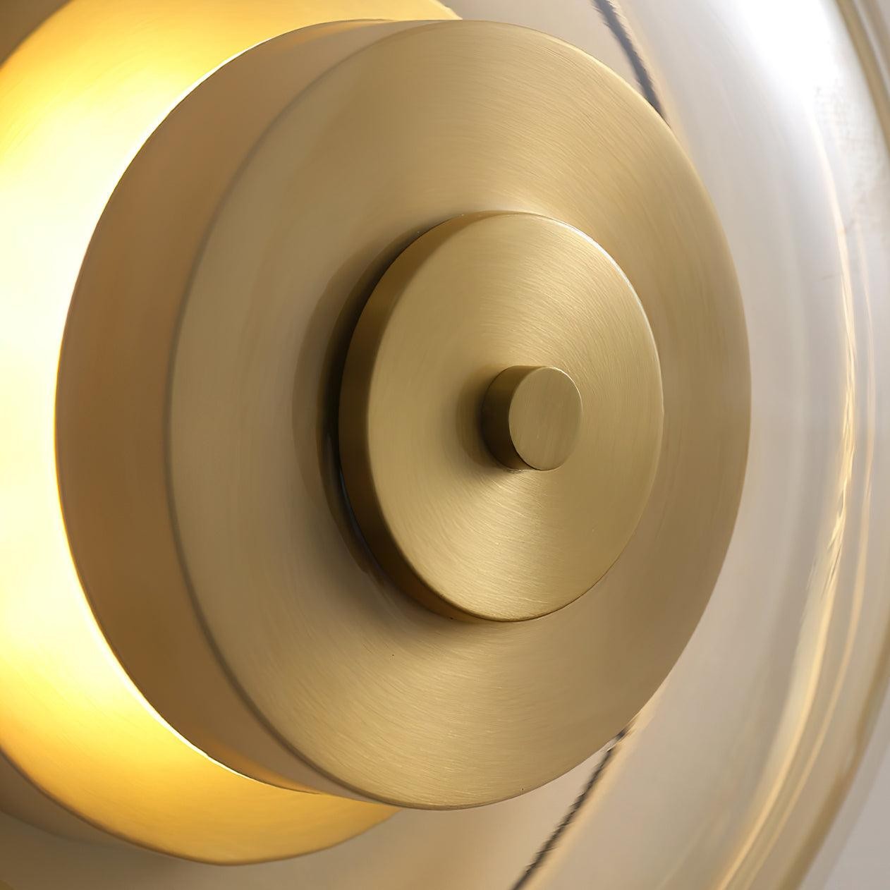 Postmodern Brass Glass Wall Lamp K618