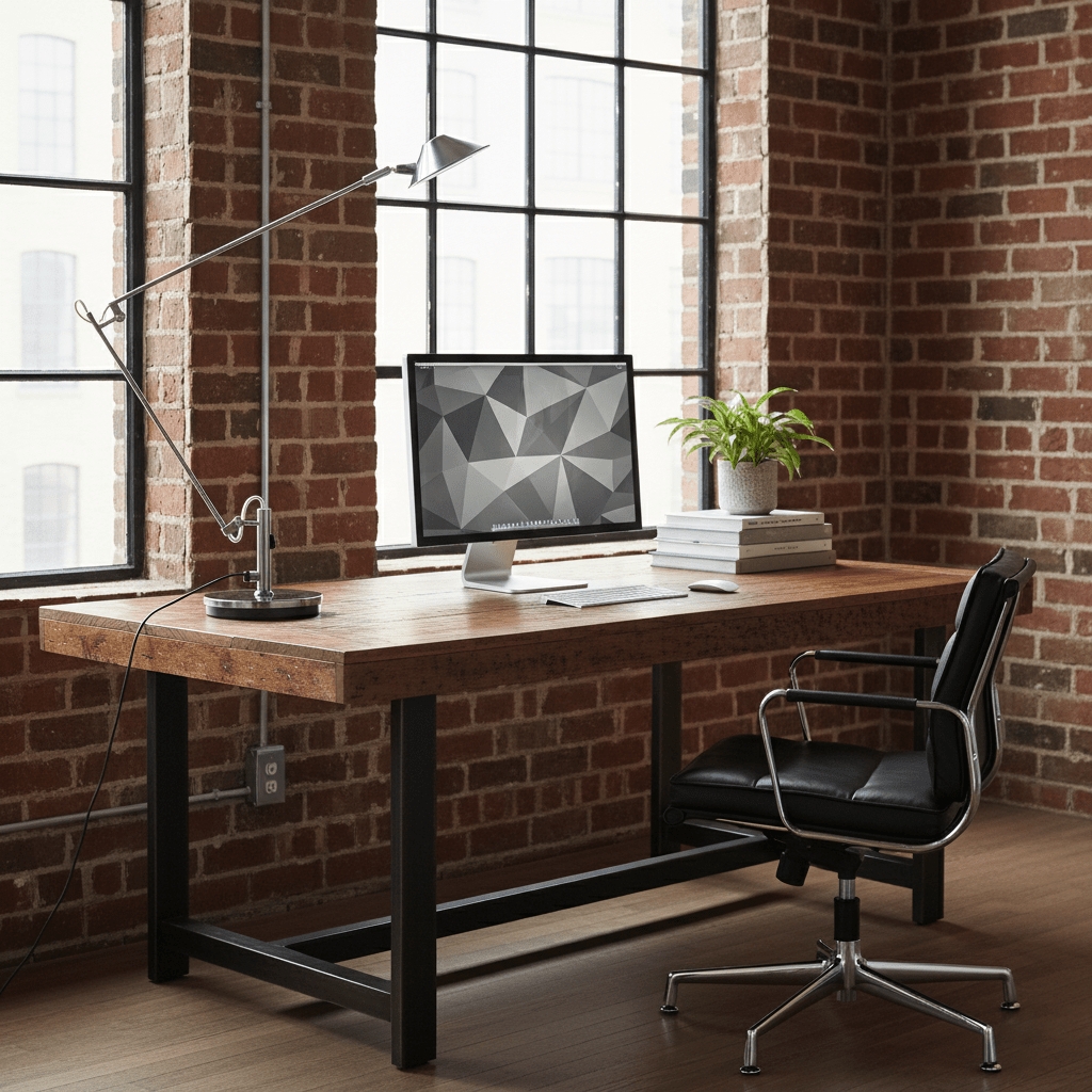 Adjustable Black Office Task Lamp D372