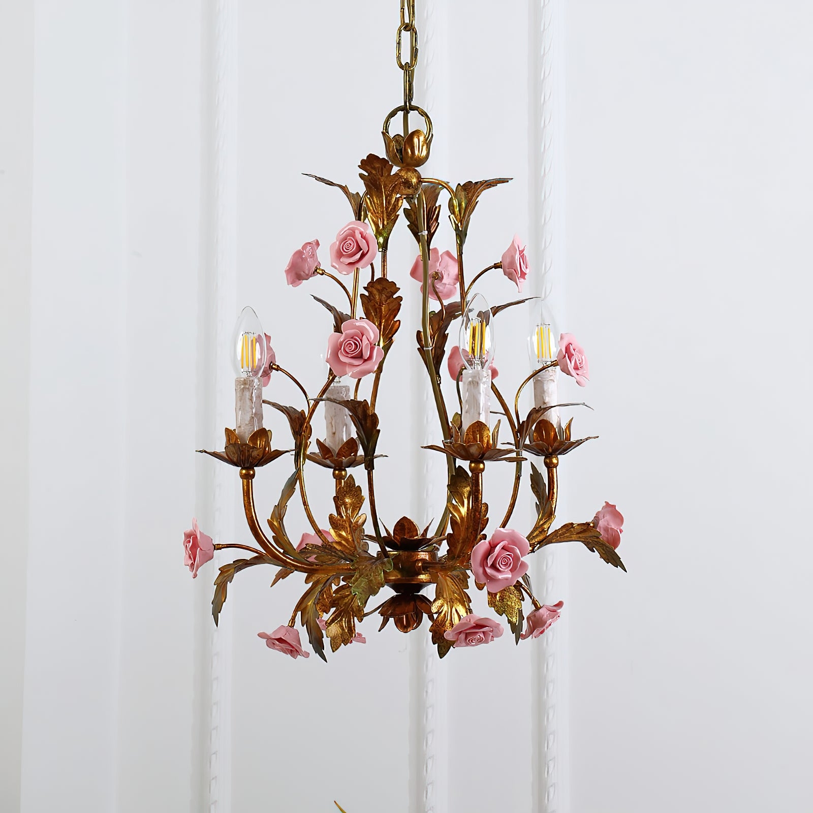 Ceramic Rose Chandelier D673