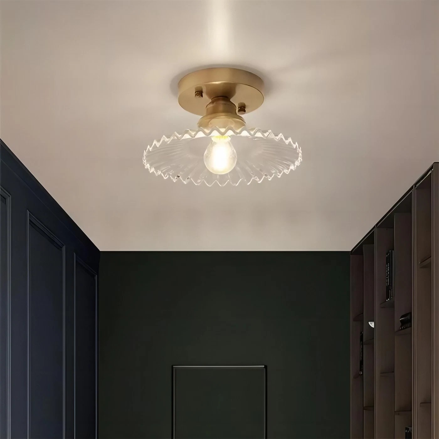 Vintage Design Stained Glass Ceiling Light K82