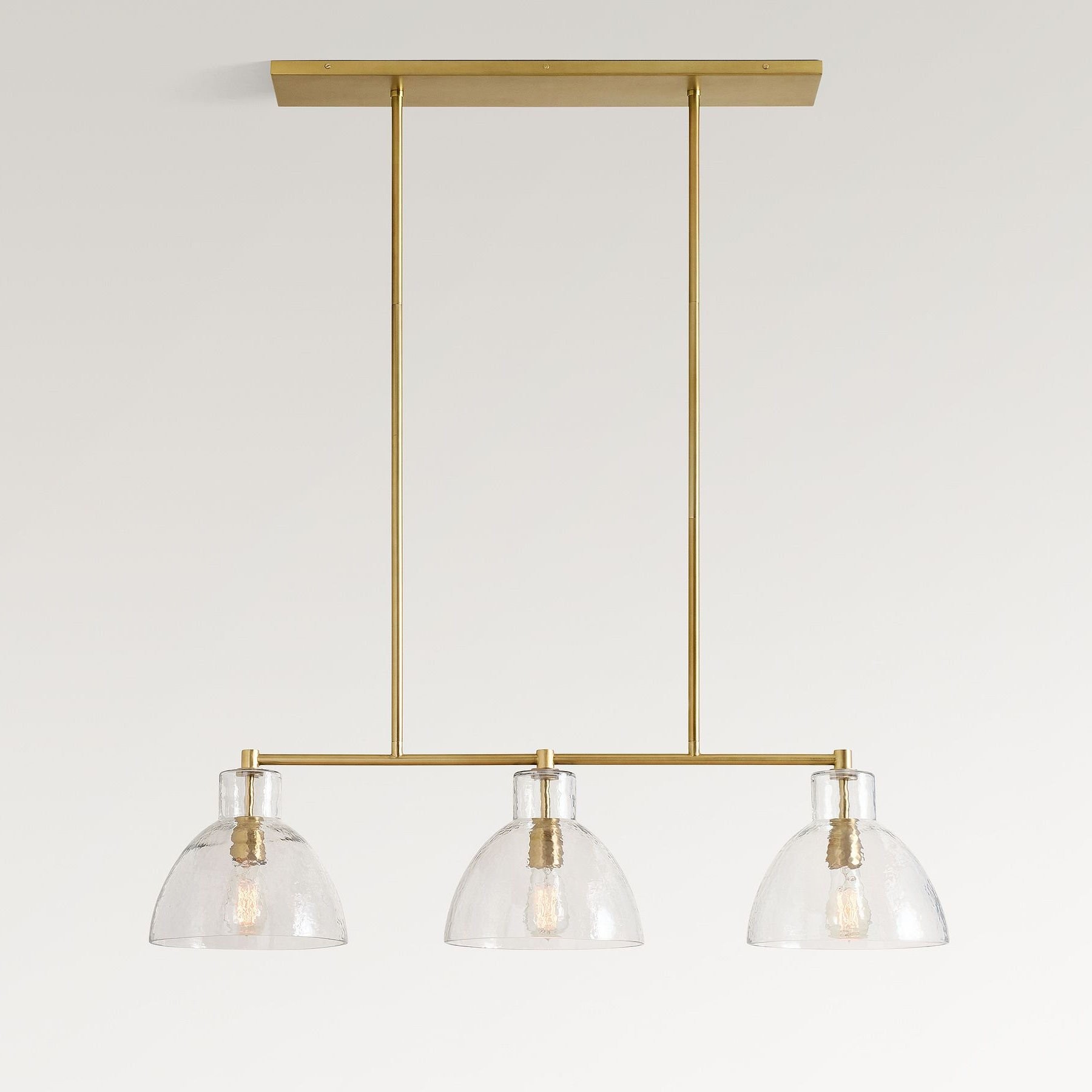 Glavira Recycled Glass Linear Chandelier - Elegant Modern Lighting K1312
