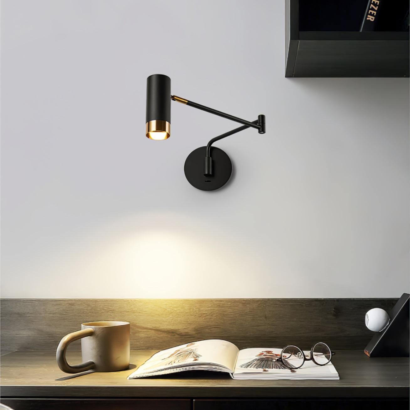 Modern Industrial Telescopic Revolving Adjustable Swing Arm Wall Lamp K627