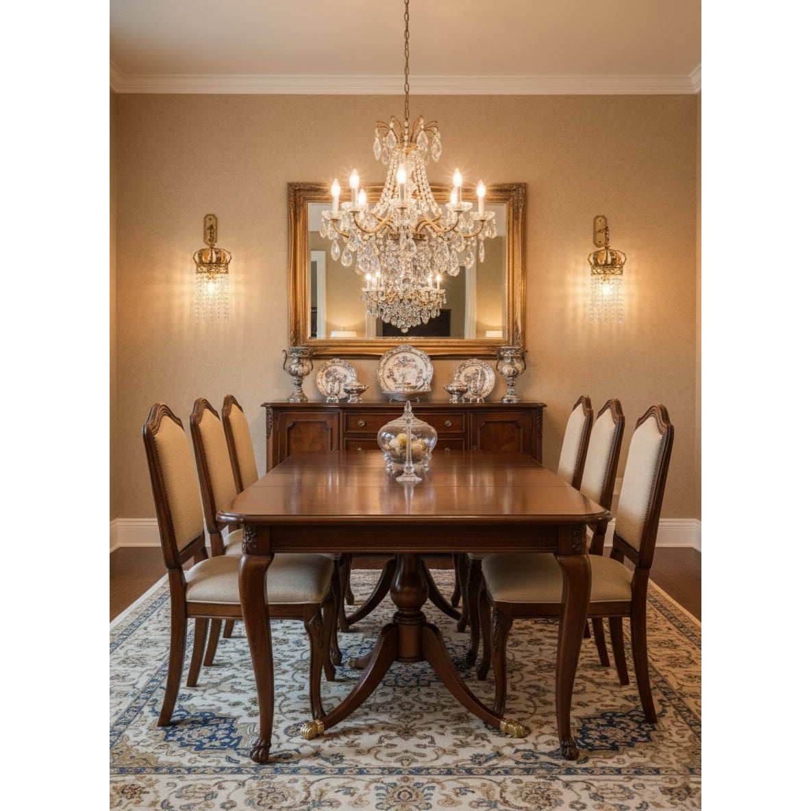 Timon Brass Crown Wall Lamp D745