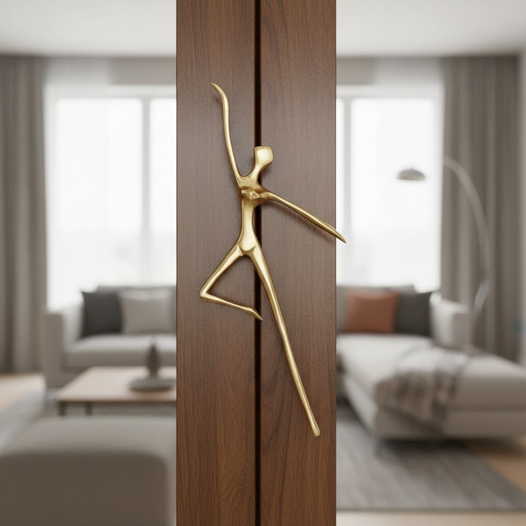Verlitho Retro Cabinet Handle - Nordic Furniture Pull For Wardrobes and Drawers K2365