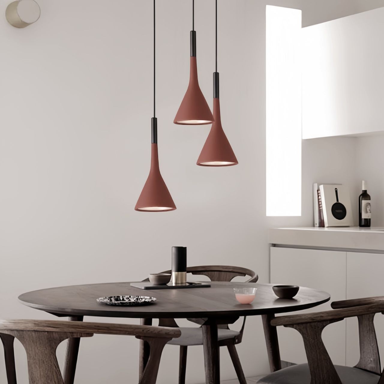 Minimalist Aplomb Pendant Light - Cement Cone Pendant Light for Kitchen Island
