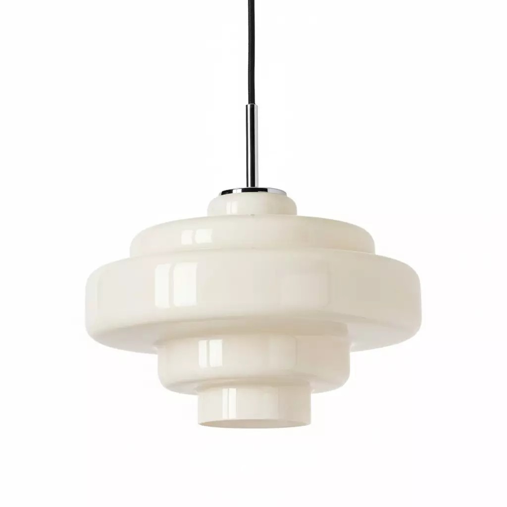 Koloro Bauhaus Glass Pendant Light – Mid-Century Inspired Design for Dining Area or Kitchen K1122