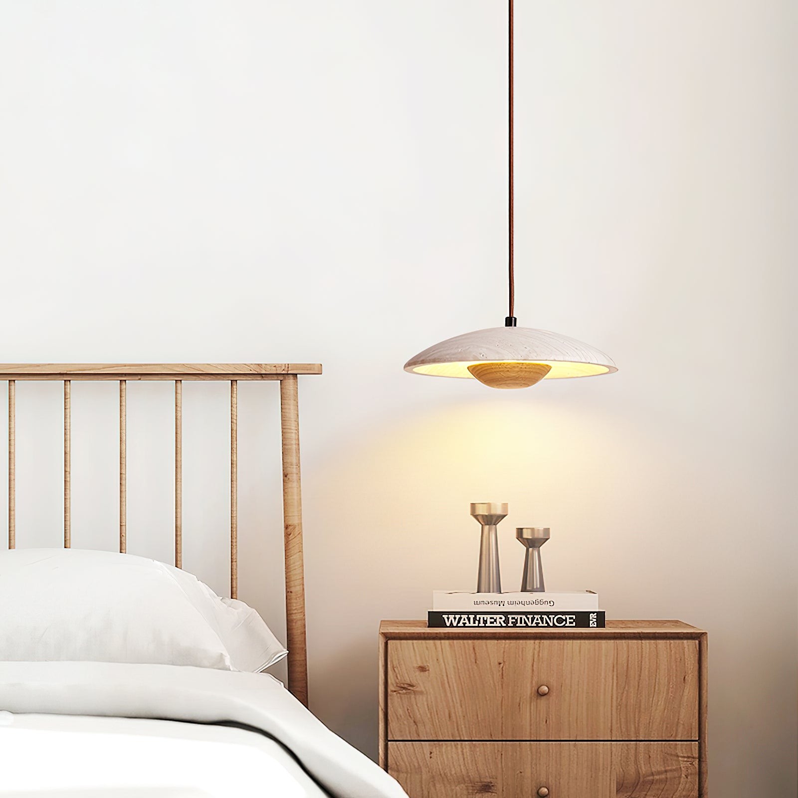 Cream Style Wood Pendant Lamp K668