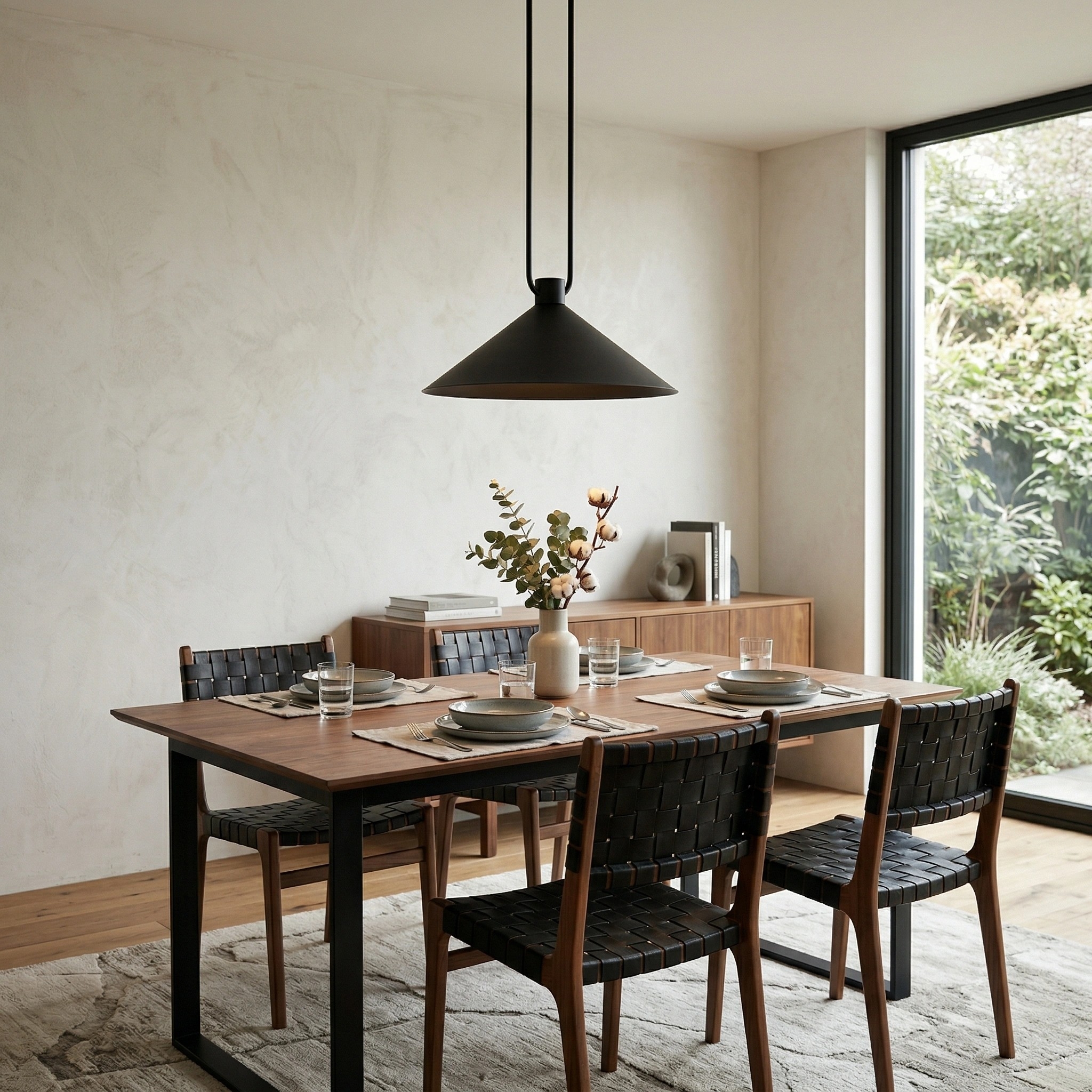 Vaxeuran Industrial Metal Cone Pendant Light - Modern Industrial Design for Kitchens and Dining K2404