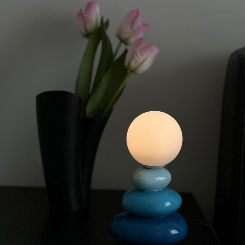 Creative Stacked Stone Ceramic Table Light K156