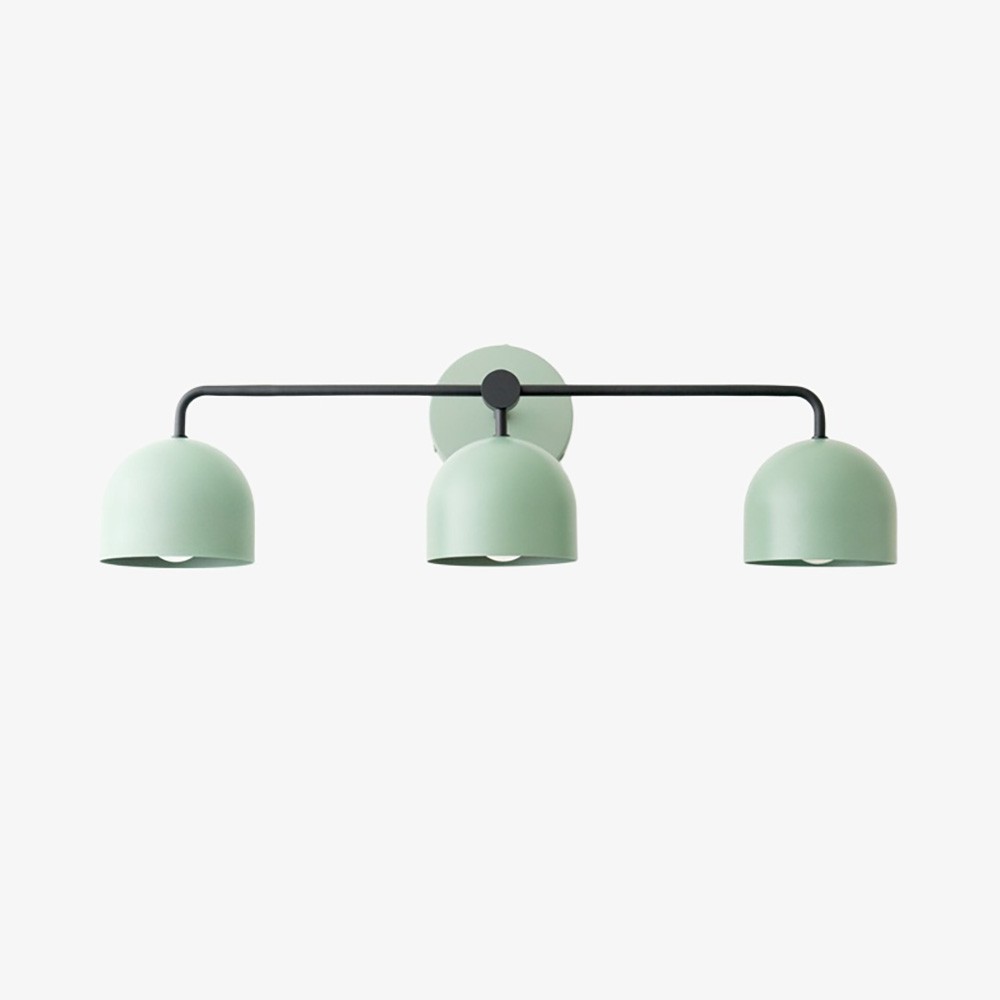 Metio Dome Farmhouse Vanity Wall Lamp - Colorful Dome Wall Sconce for Dressing Room K1596