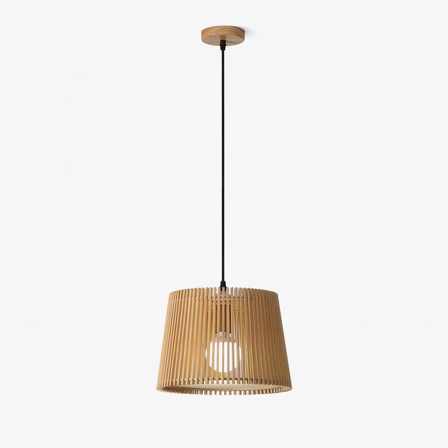 Wooden Log Color Cage Pendant Light K654