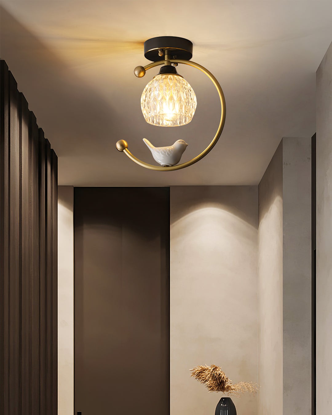 Ceramic Bird Ceiling Lamp K989