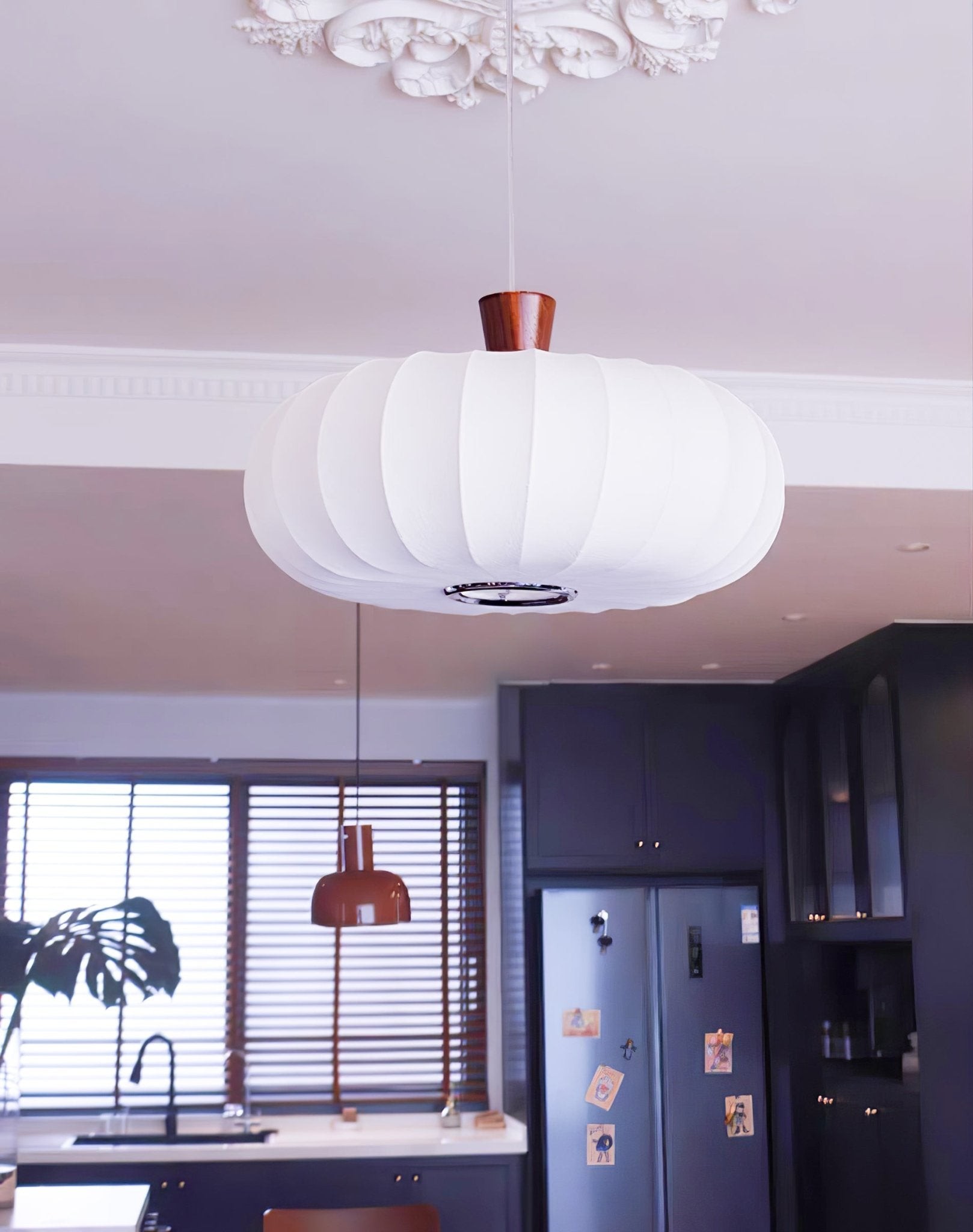 Classic Silk Lantern Pendant Light K665