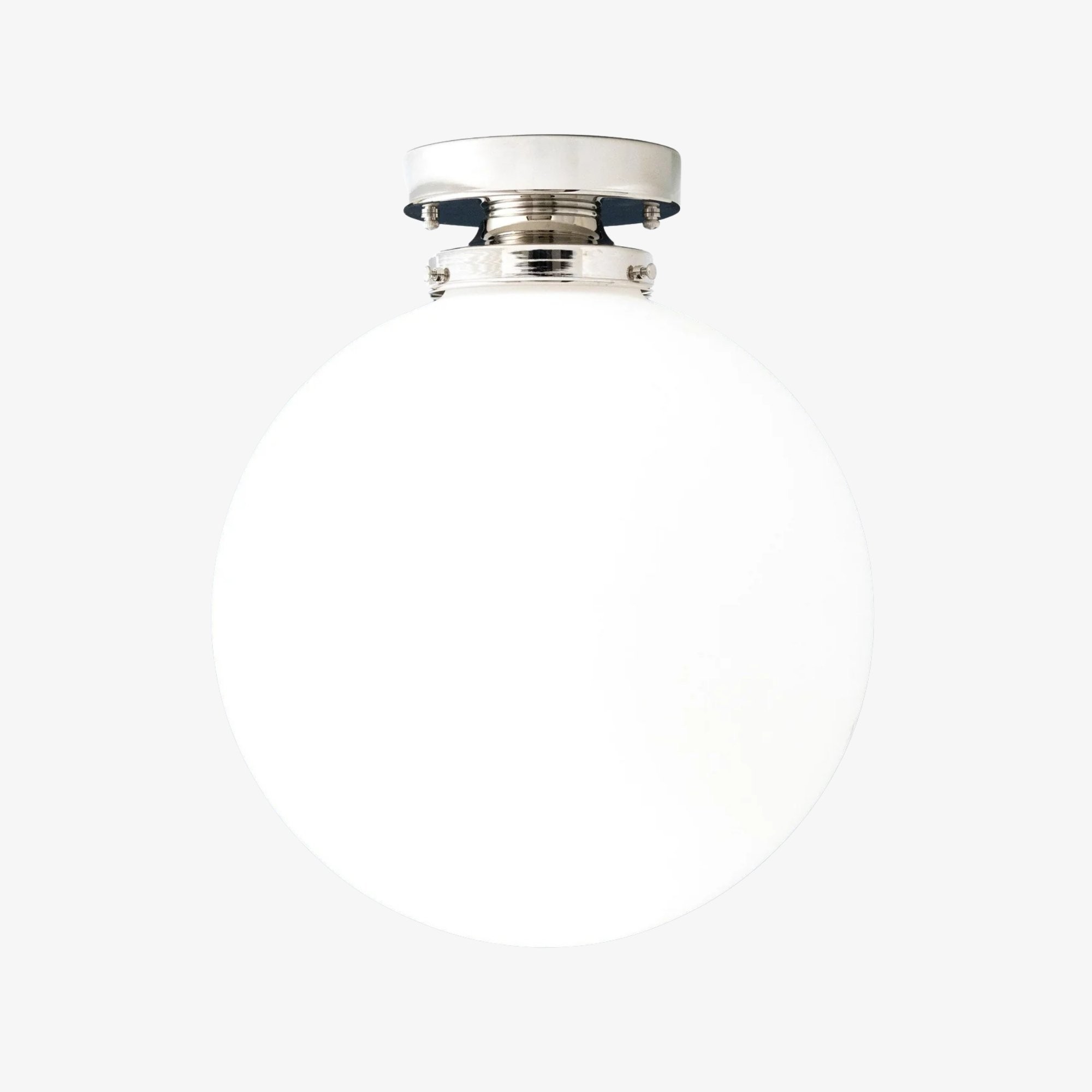 Glorica Glass 12 Inch Globe Ceiling Light - Frosted Glass Art Deco Pendant And Flush Mount K1507