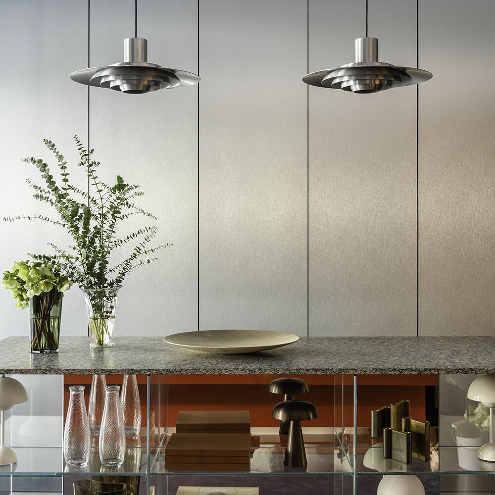 Minimalist Metal Layers Pendant Light