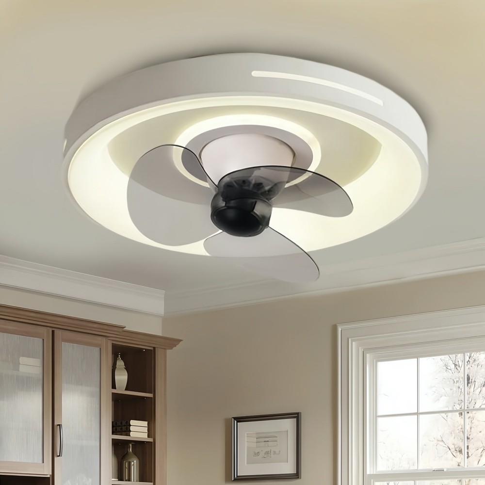 Modern Round Led Slient Ceiling Fan Light K951