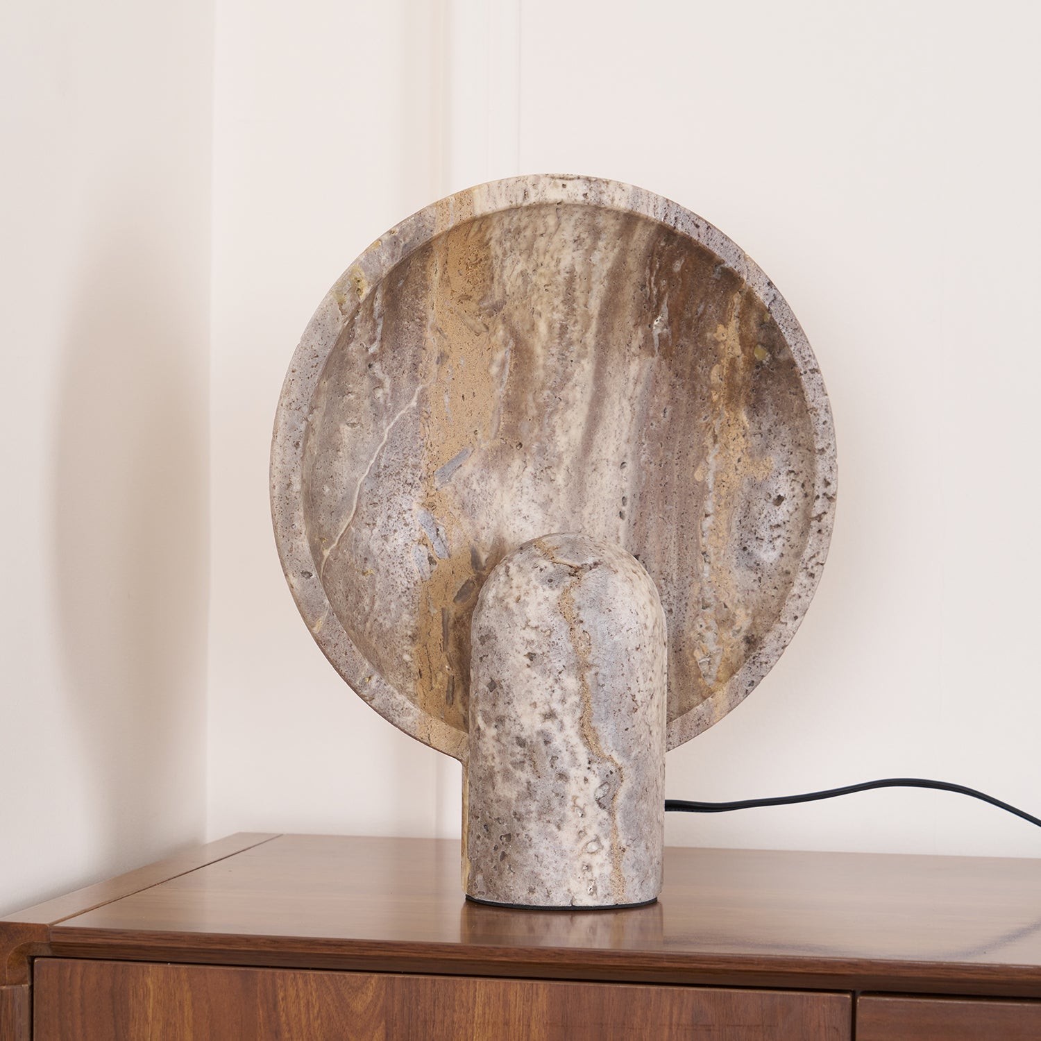 Wabi-sabi Style Eclipse Stone Table Lamp K831