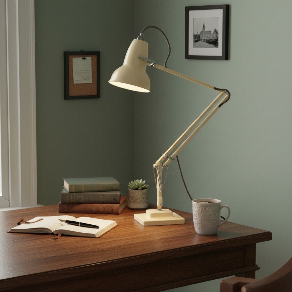 Modryx Articulated Desk Lamp - Industrial Aesthetic for Workstation and Bedroom K2132