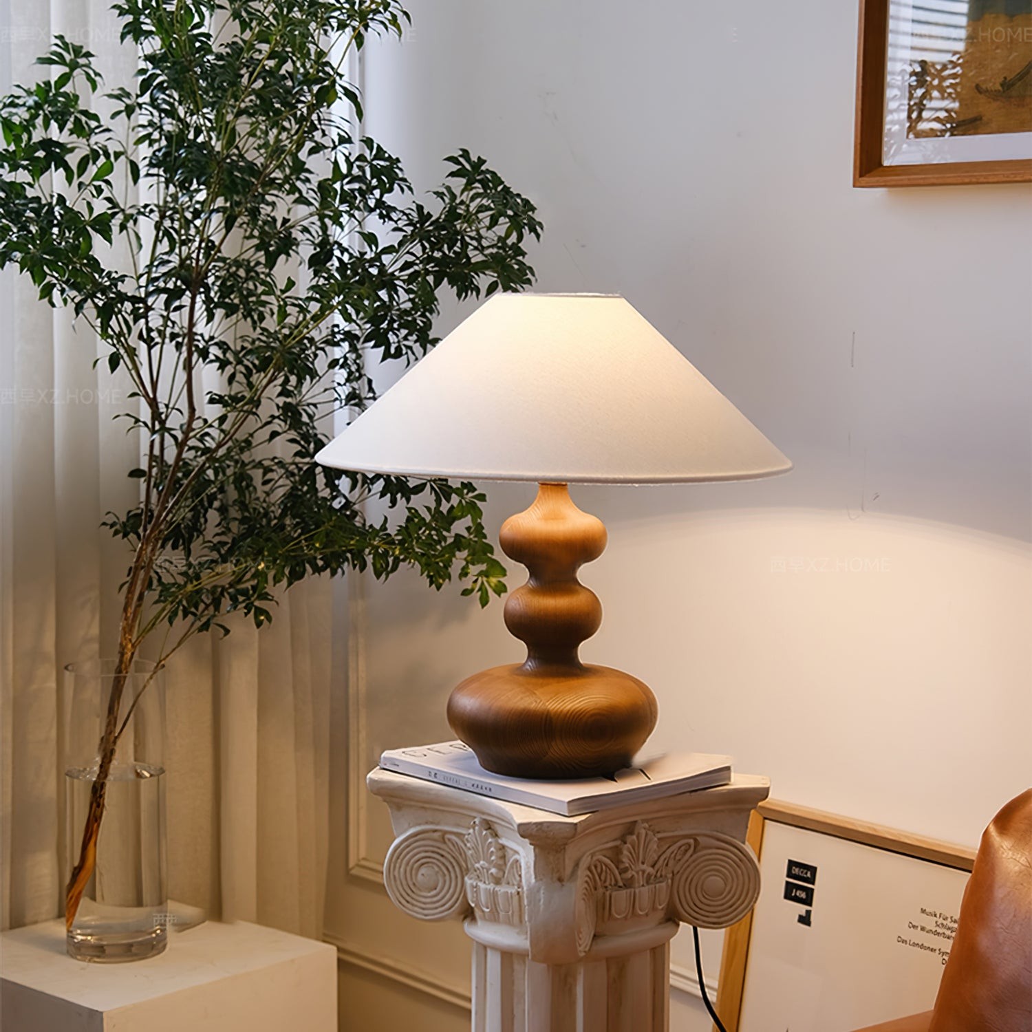 Nordic Retro Solid Wood Table Lamp K340