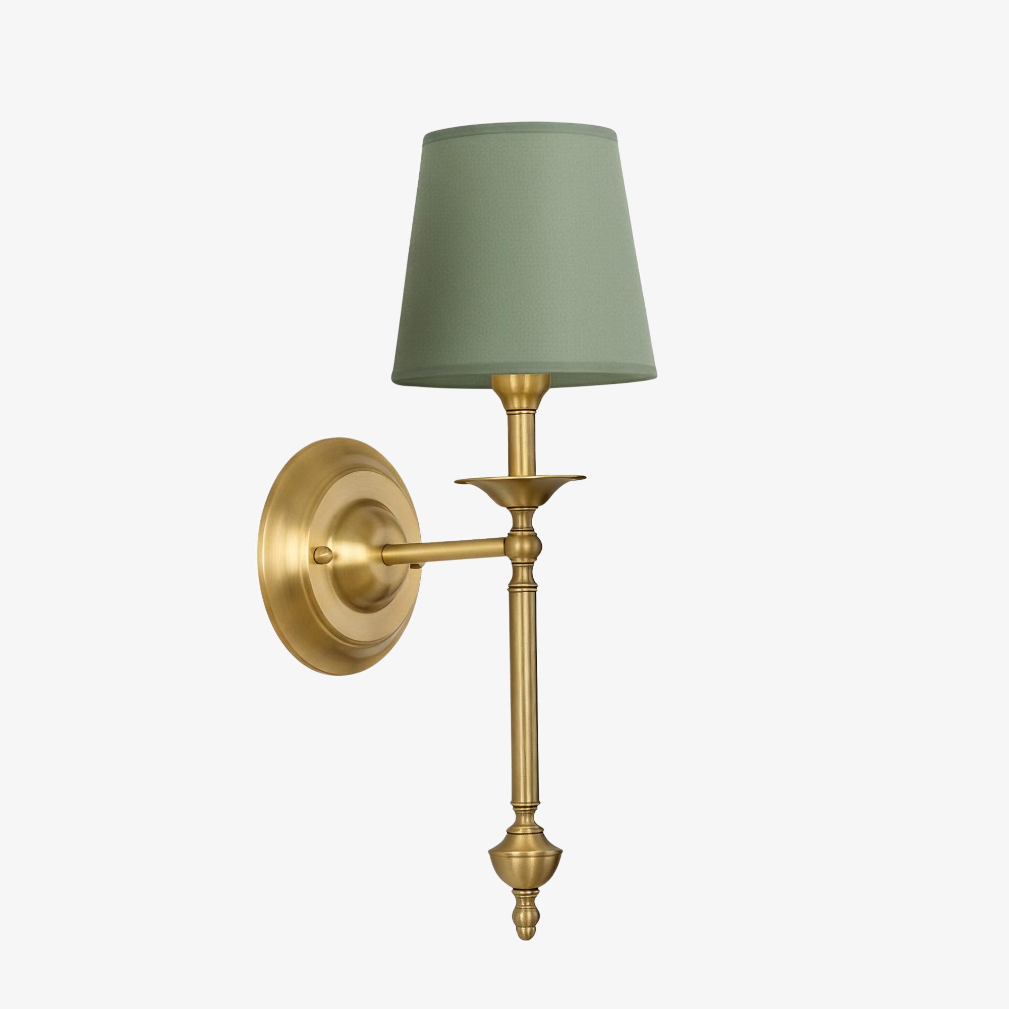 Arcuma Fabric Wall Sconce - Modern Copper Wall Light for Hallway K2353