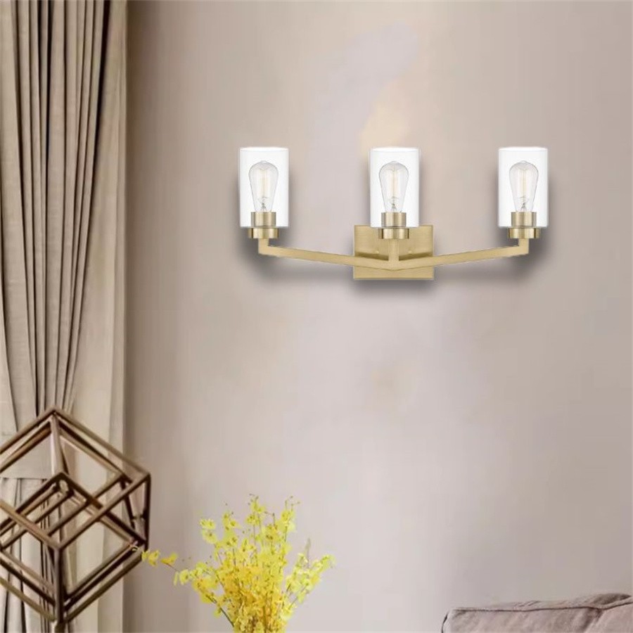 Industrial Cylindrical Brass Wall Lamp For Bathroom K105