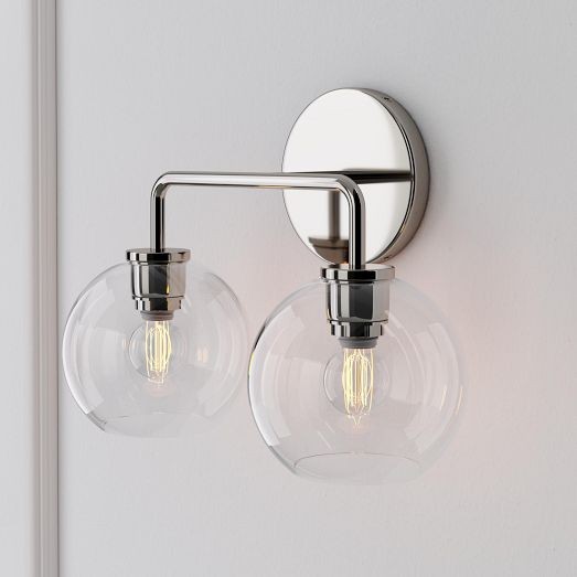 Selvion Artistic Globe Sconce Light - Handcrafted Glass Sculptural Wall Fixture K1158