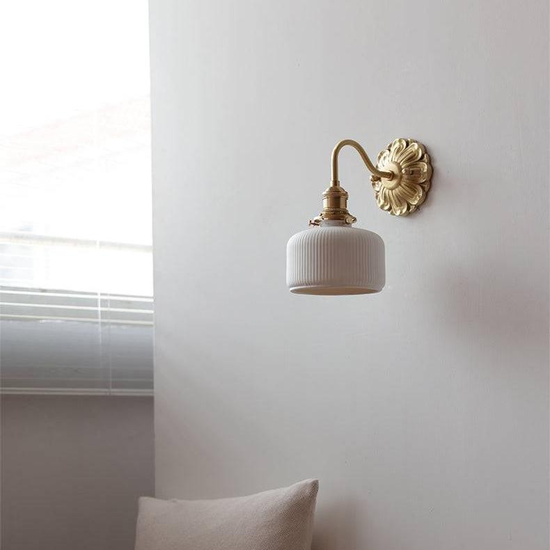 Brass Ceramic Wall Light K1557