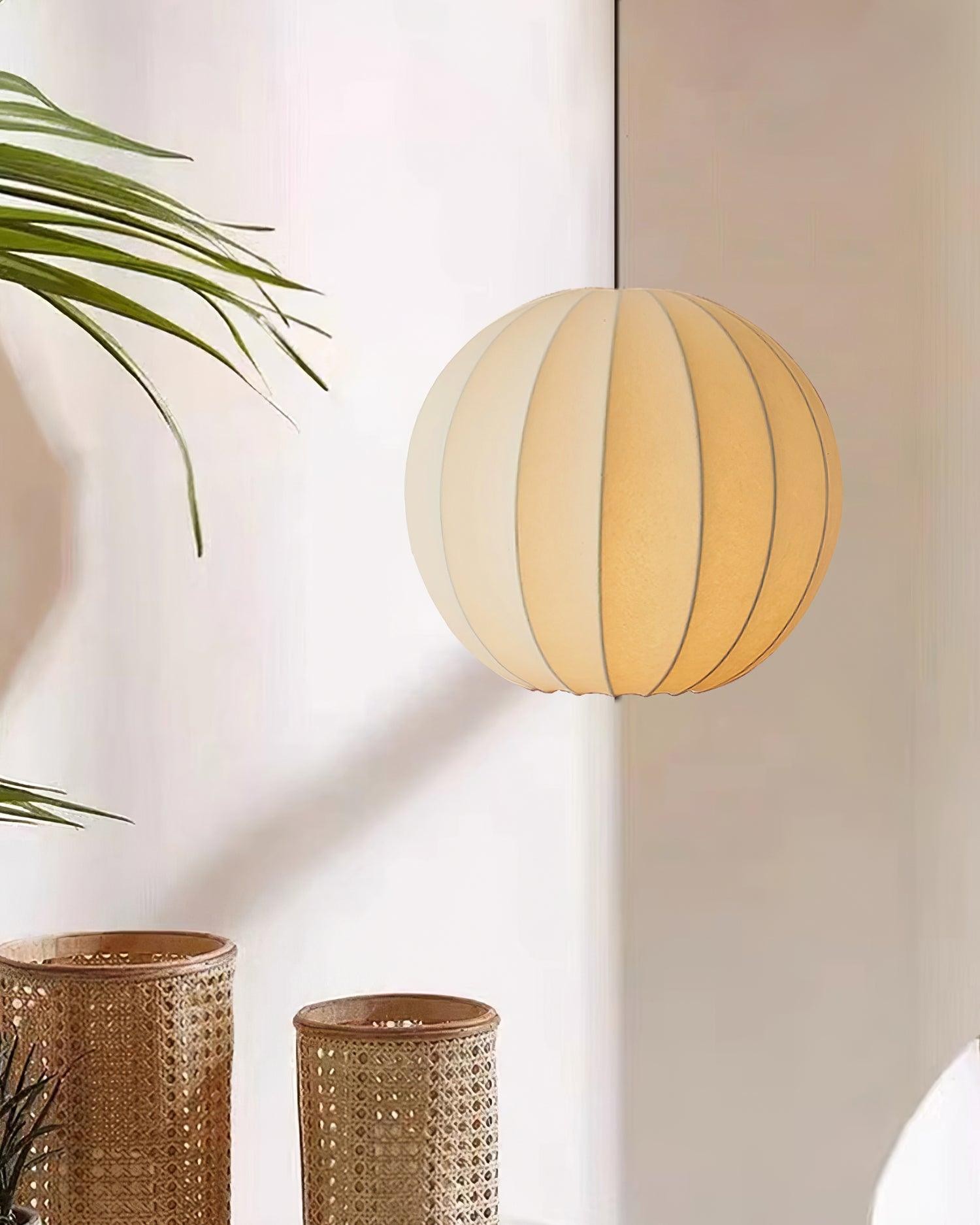 Creative Japanese Minimalist Silk Pendant Lamp For Restaurant K438