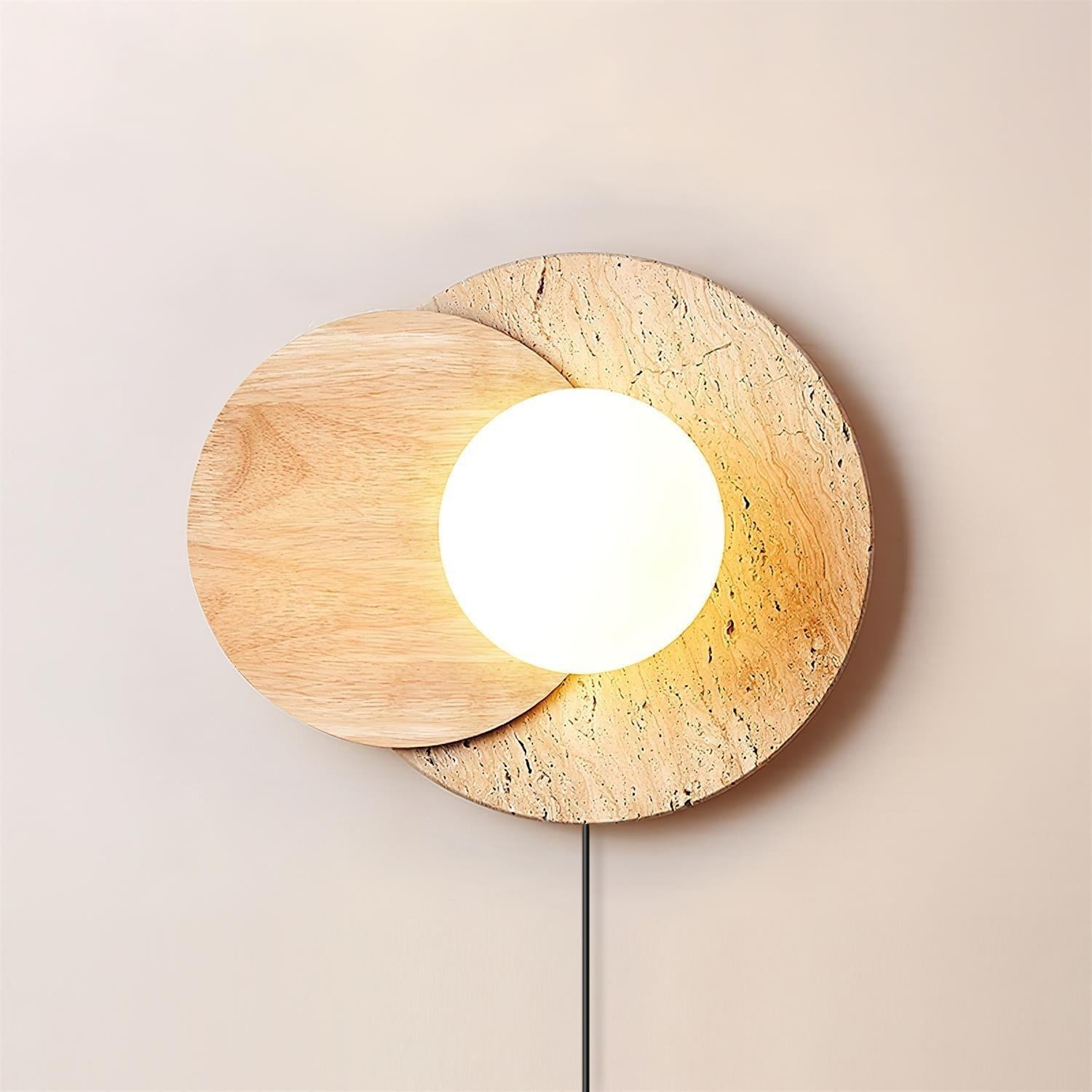 Wabi-sabi Eclipse Plug-In Wall Lamp K476