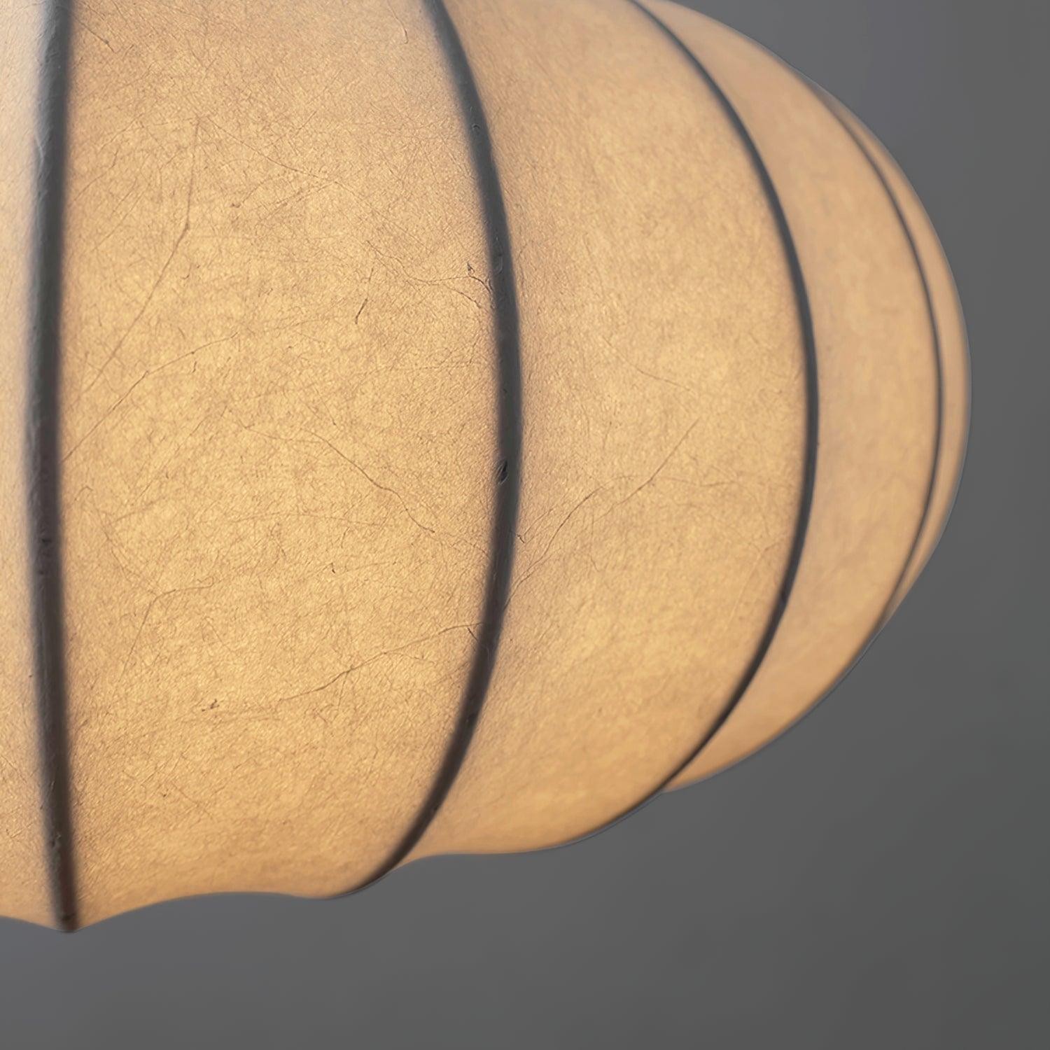 Simple Wabi-sabi White Lantern Fabric Pendant Lamp K744