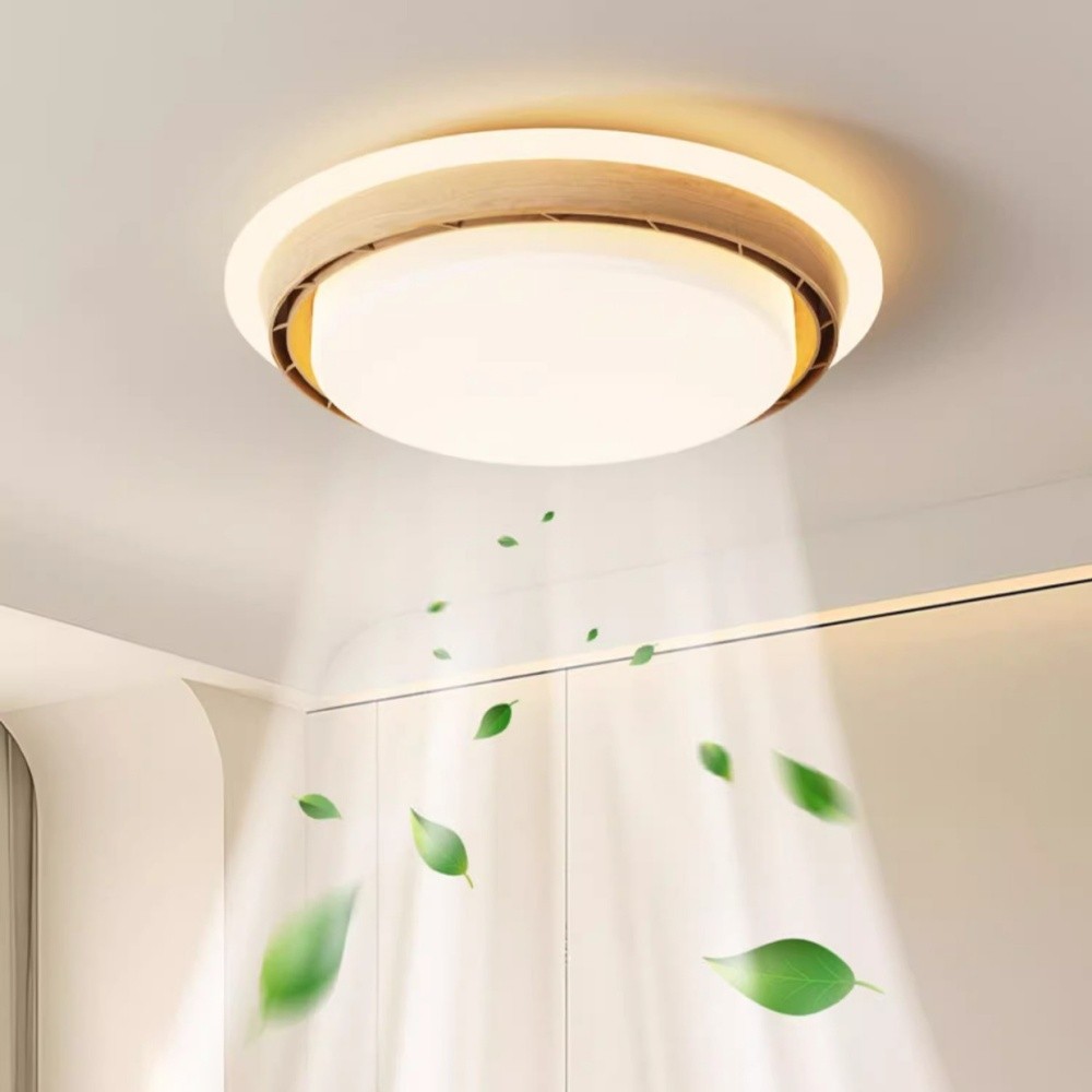 Nordic Quiet Bladeless Led Ceiling Fan Light For Bedroom K1102