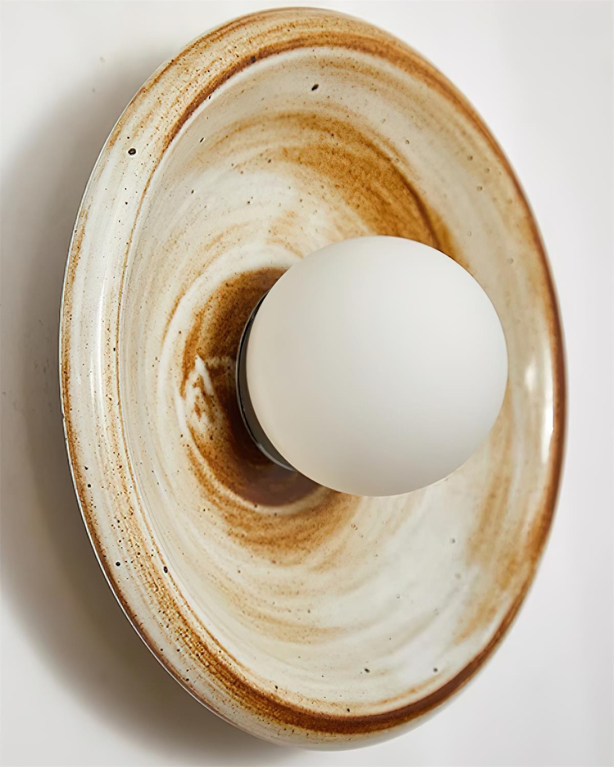 Round Ceramic Track Wall Lamp K589