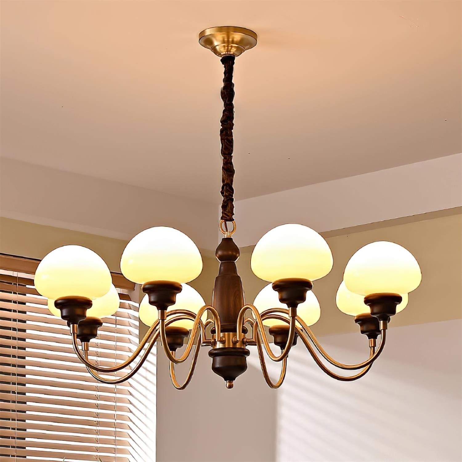 American Retro Mushroom Chandelier K543