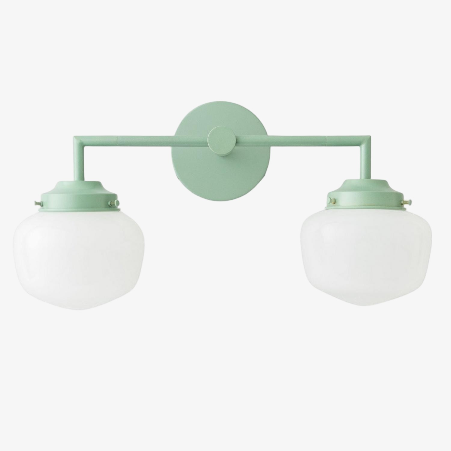 Opalume Glass Vanity Light - Vintage Inspired Bathroom Wall Lighting K1458