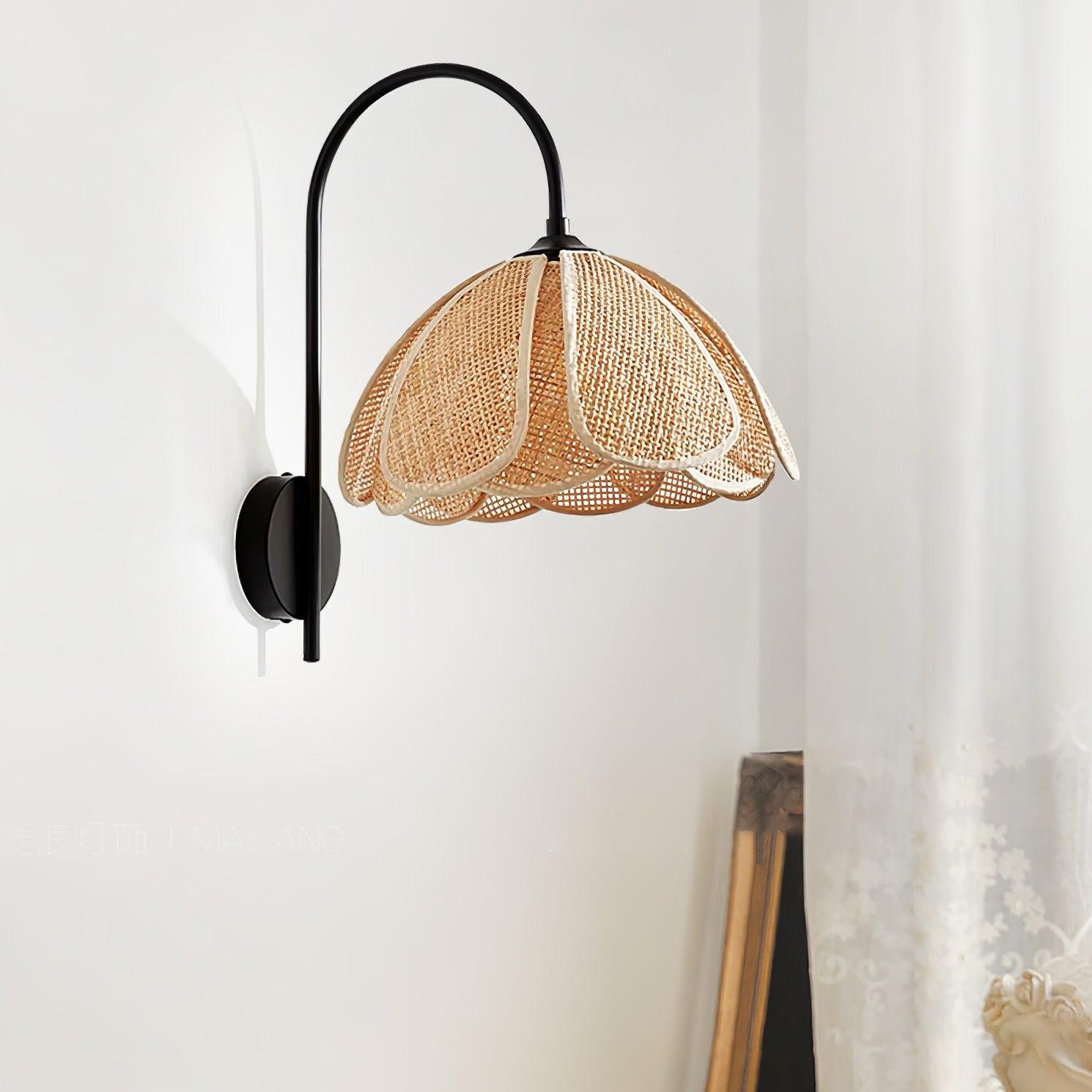 Rattan Petal Wall Lamp K613