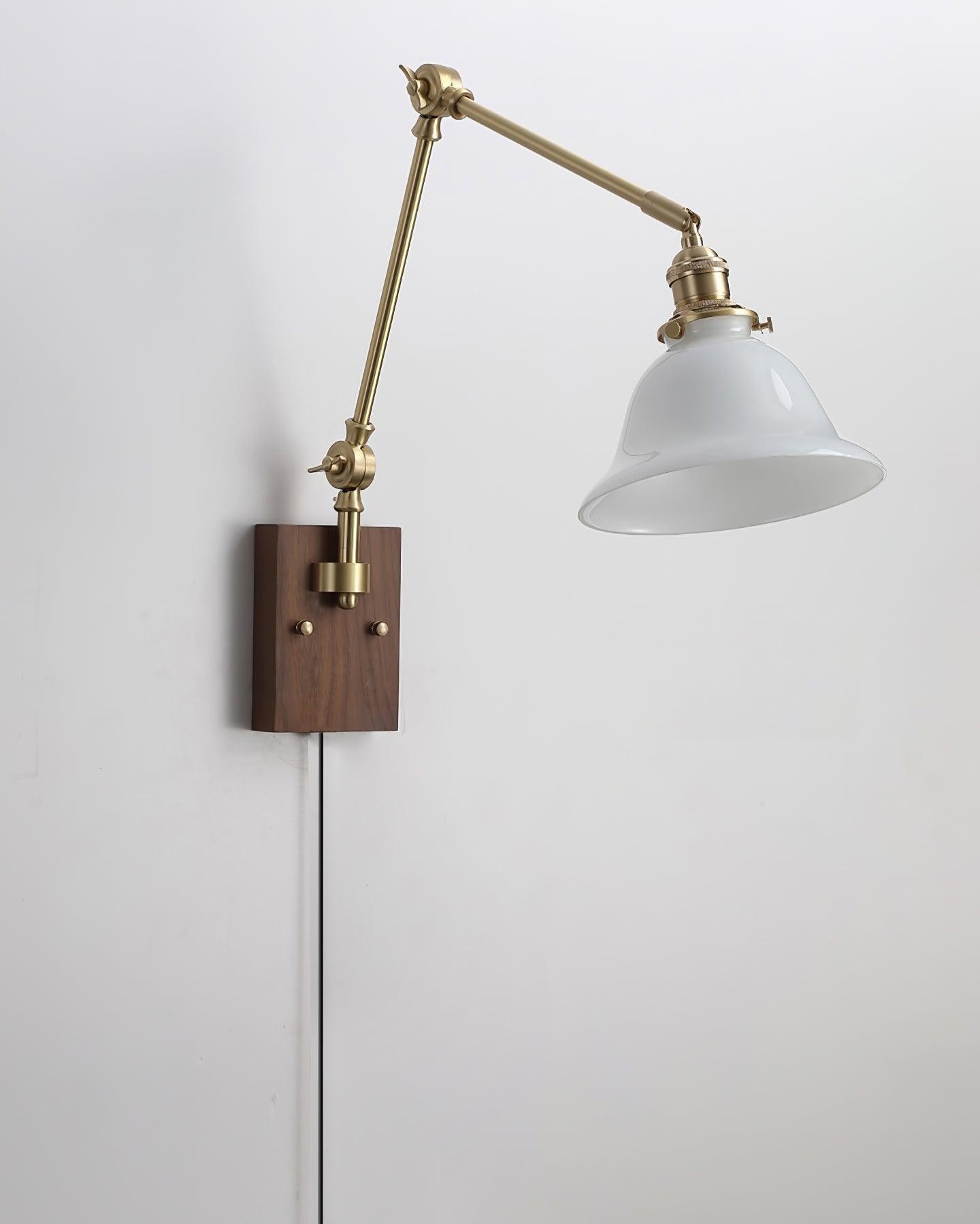 Banker Swing Arm Plug In Wall Light K253