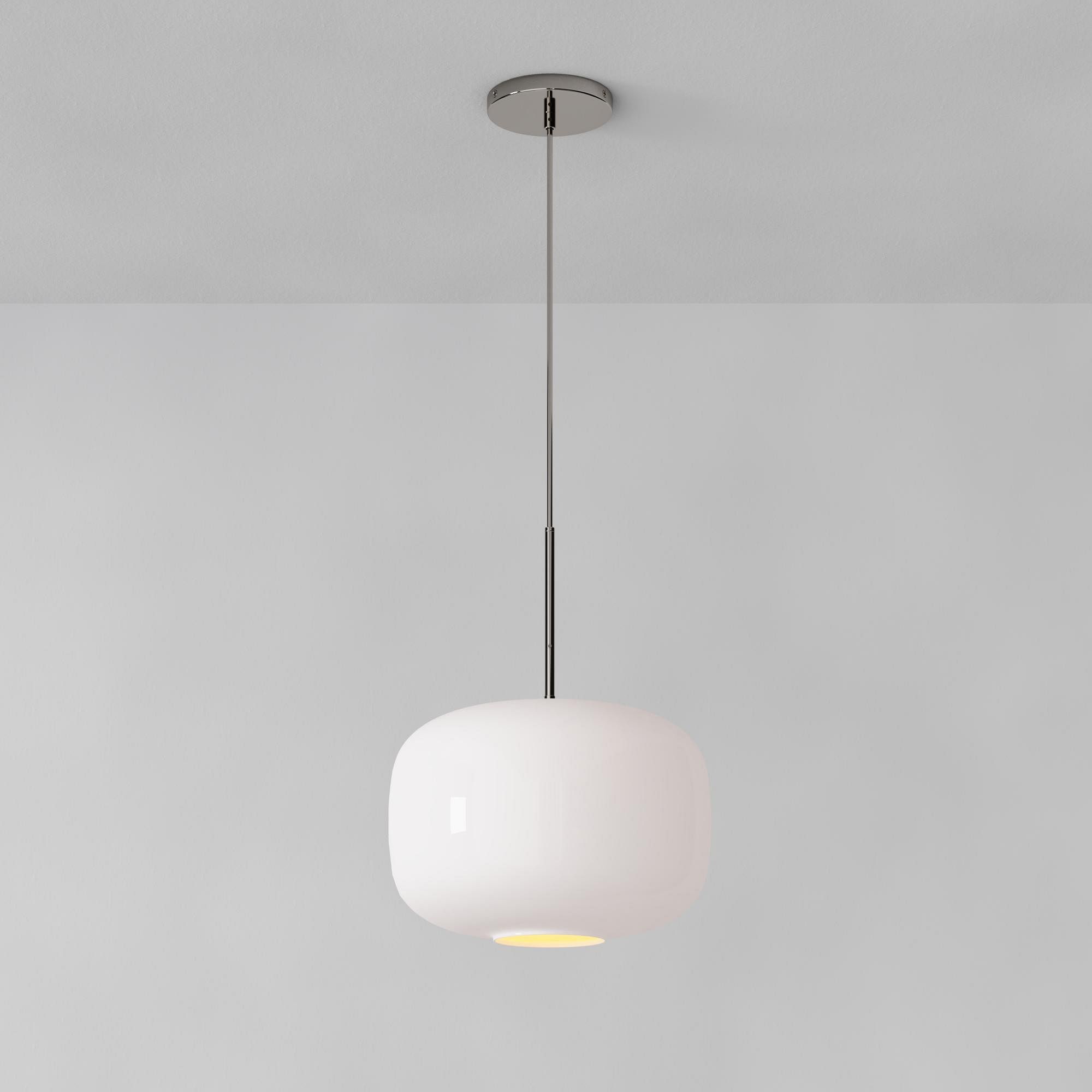 Lumivelle Pebble Pendant Light - Adjustable Glass Shade - Modern Lighting K1403