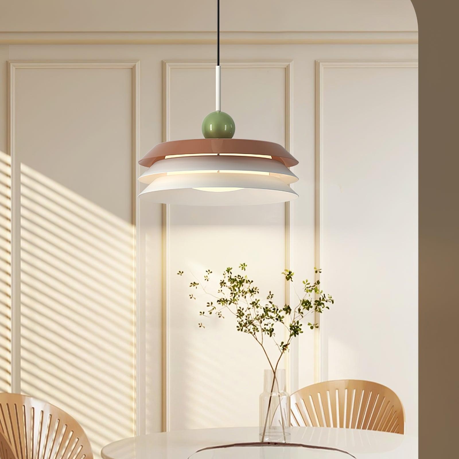Nordic Creative Cream Style Multi-Layer Pendant Lamp For Living Room K529