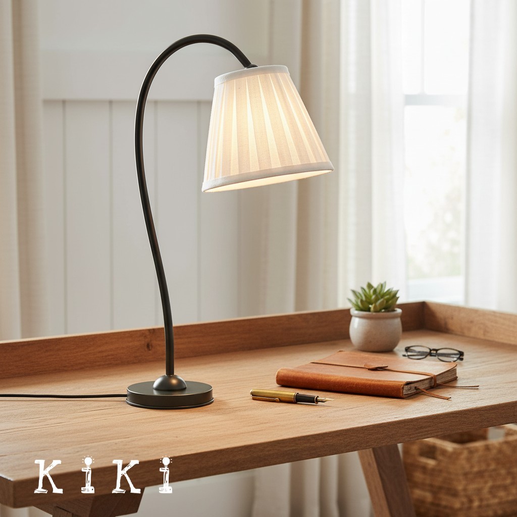 Luvora Pleated Table Lamp – Classic Design for Home & Office Spaces K1307